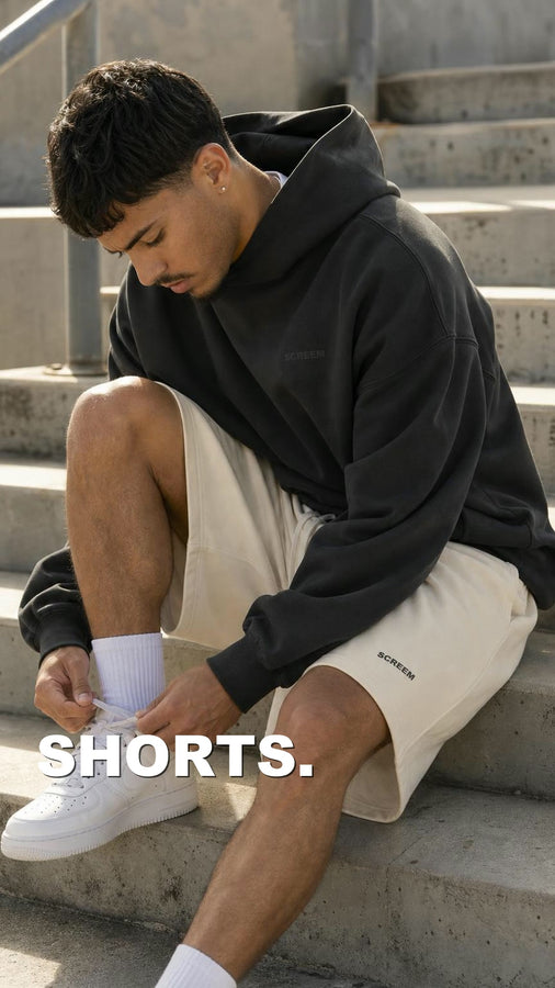 SCREEM Oversized Shorts in motion