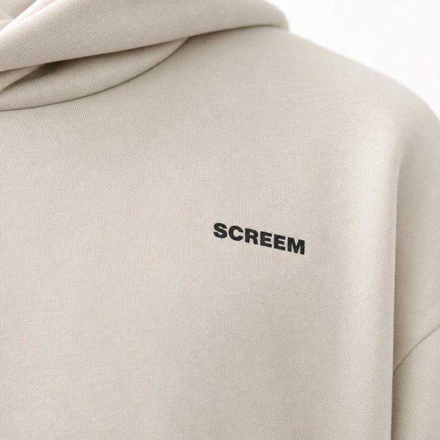 SCREEM Basic Hoodie, front logo detail