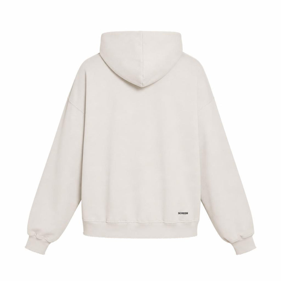 SCREEM Basic Hoodie, beige, back view