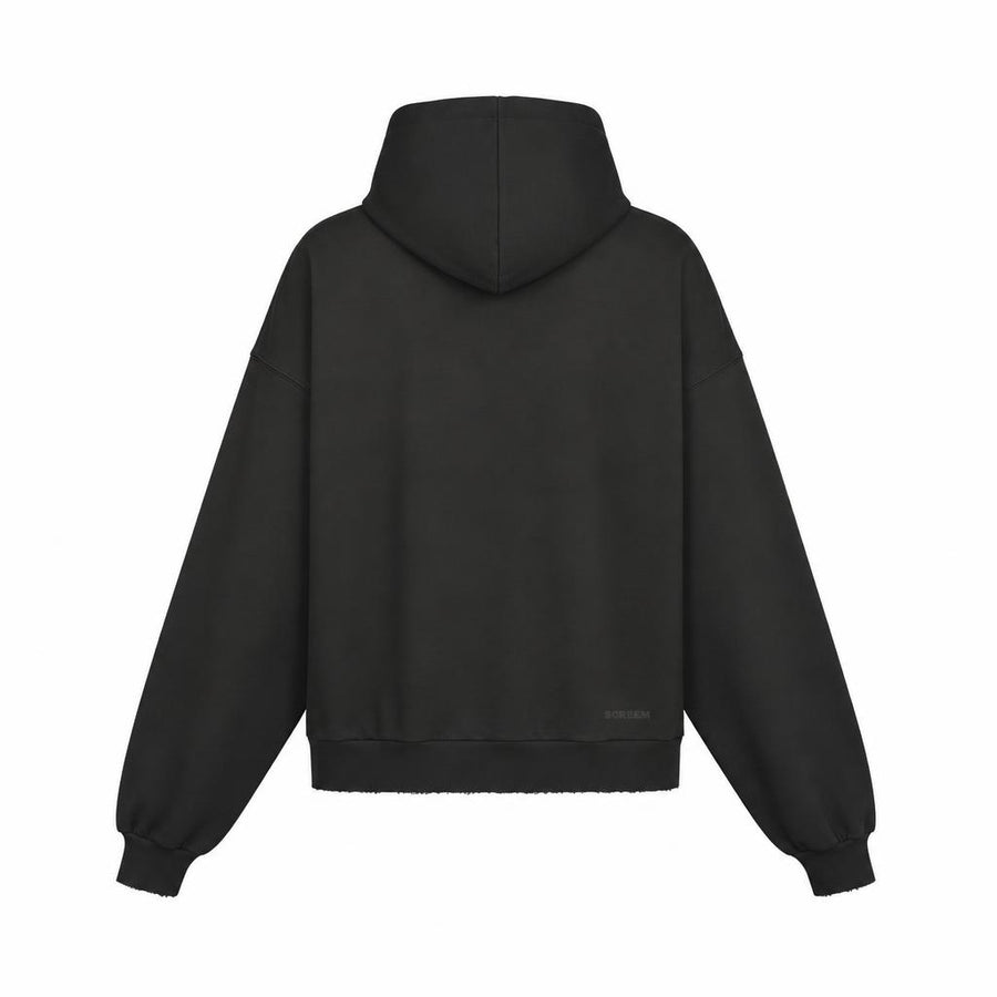 SCREEM Basic Hoodie, black, back view